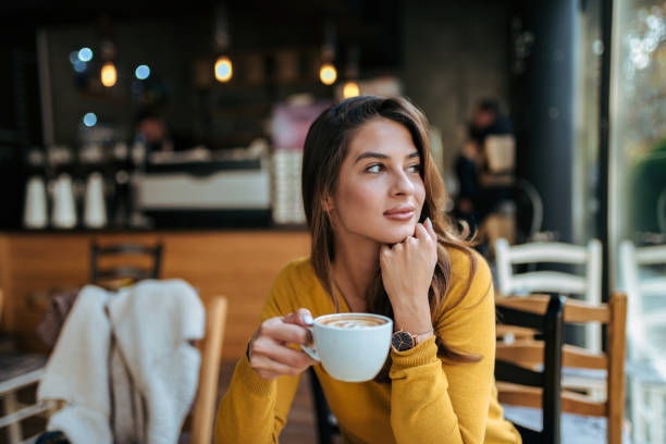 Girl Drinking Coffee